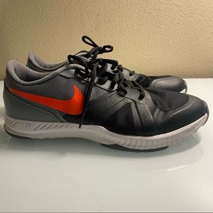 Nike Air Epic Speed Grey/Black/Orange Size 9.5 EUR 43 Mens